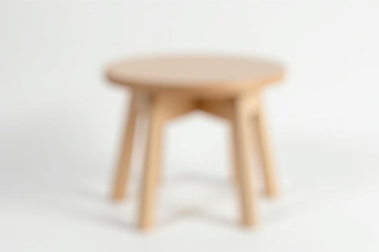 Modern design krukje van esdoornhout