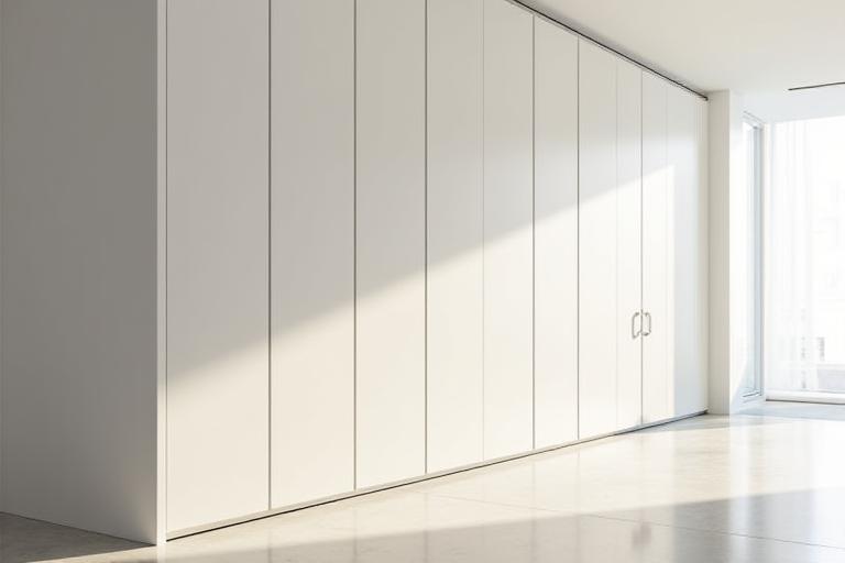 Maatwerk ingebouwde kastenwand voor woonkamer